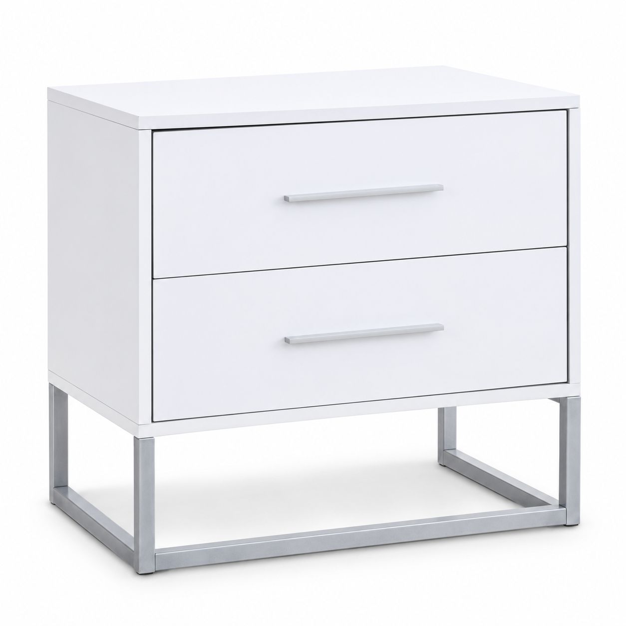 MF234 High Gloss 2 Draw Pedestal/Nightstand - Image 1