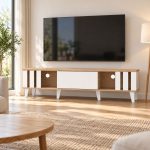 Plasma Tv Stand With Centre Door 1.6M - Image 3