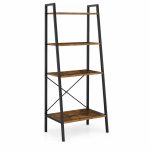 4 Tier Shelf For Home Or Office - Brown